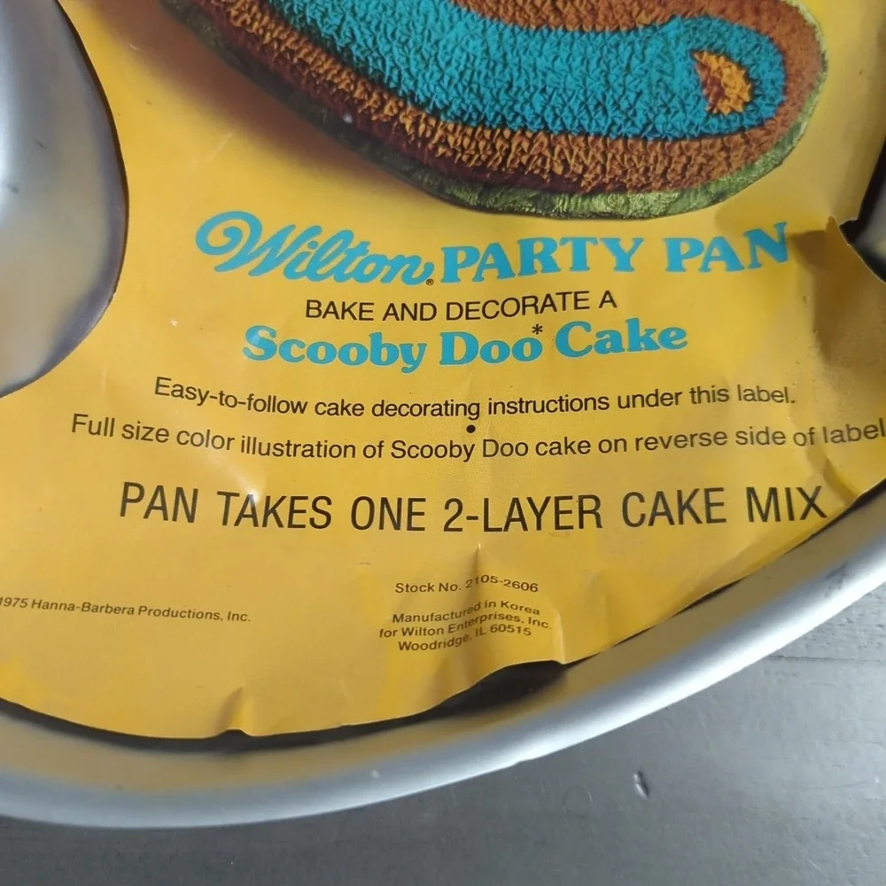 Wilton Scooby Doo Vintage‎ 1975 Cake Pan With Instructions 502-224